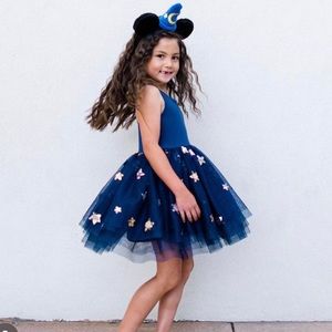Taylor Joelle Navy Star Tutu Dress 2T
